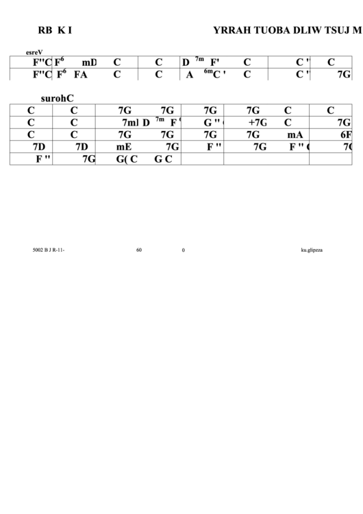 Im Just Wild About Harry (Jazz Chord Chart) Printable pdf