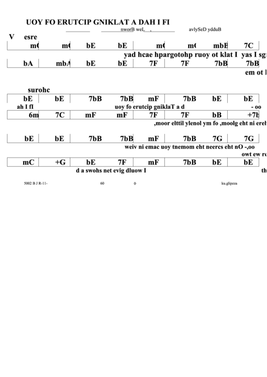 If I Had A Talking Picture Of You Jazz Chord Chart Printable pdf