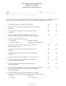 Aviation Safety Inspector (manufacturing) Supplemental Questionnaire Template