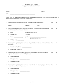 Flight Test Pilot Supplemental Questionnaire Template Printable pdf