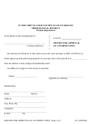 Motion For Approval Of Attorney Fees Form - Oregon