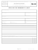 Application For Membership In A Group