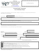 Form Ep - Foreign Profit Corporation Use Of Fictitious Name - Wyoming Secretary Of State