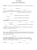 Fillable Wyoming Sublease Agreement Template Printable pdf