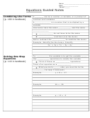 Equations Guided Notes