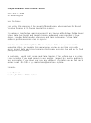 Sample Reference Letter From A Teacher