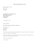 Sample Credit Reference Letter Template