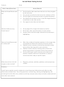 Cornell Note Taking Template