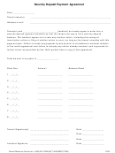 Security Deposit Payment Agreement Template