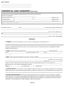 Commercial Lease Agreement Short Form