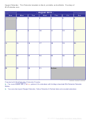 August 2016 Calendar Template