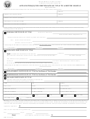 Certificate Of Title Application Form To A Motor Vehicle