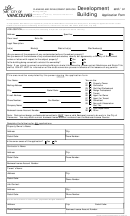 City Of Vancouver Development And Building Application Form