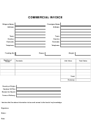 Commercial Invoice Template - Long Form