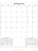 Calendar Template - December 2015