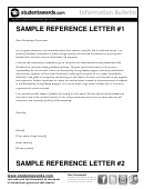 Sample Reference Letter Template
