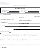 Form C-42 - Written Authorization