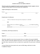 Sample Faculty Verification Of Employment Form