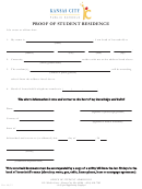 Sample Proof Of Student Residence Template