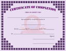 Course Certificate Completion