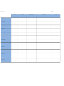 Daily Schedule Planner Template - Blue