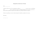 Resignation Letter Due To Illness