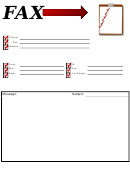 Clipboard - Fax Cover Sheet