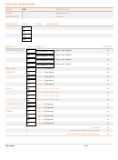 Travel Expenses Template