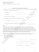 Form Amdrst_55 Sample - Amended And Restated Articles Of Incorporation
