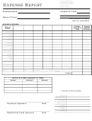 Expense Report Template - Sample