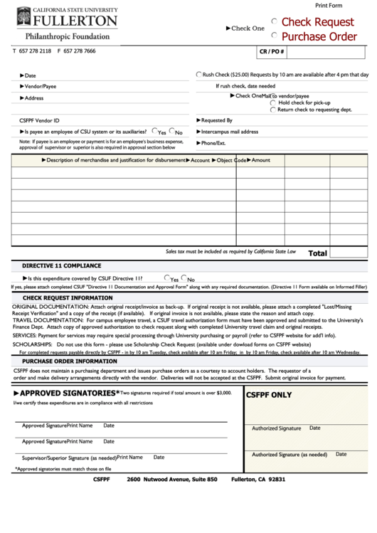 Fillable Csu Vendor Application Form Printable pdf