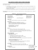 On-Campus Student Employment Resumes Printable pdf