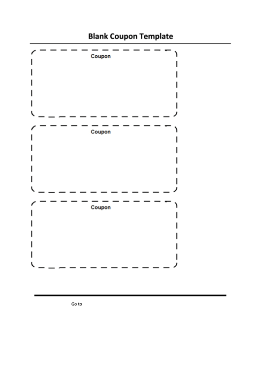 Blank Coupon Template Printable pdf