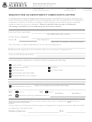 Request For An Employment Verification Letter - University Of Alberta