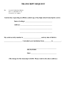 Valley High School Transcript Request Form