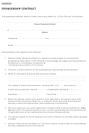 Sponsorship Contract Printable pdf