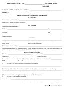 Fillable Petition For Adoption Of Minor Printable pdf