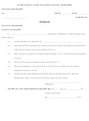 Affidavit In The Justice Court Of Rankin County, Mississippi
