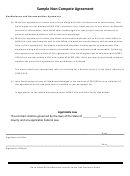 Sample Non-compete Agreement Template