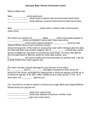 Sample Bad Check Demand Letter Template