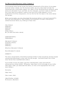 Full Block Style Business Letter Sample 2