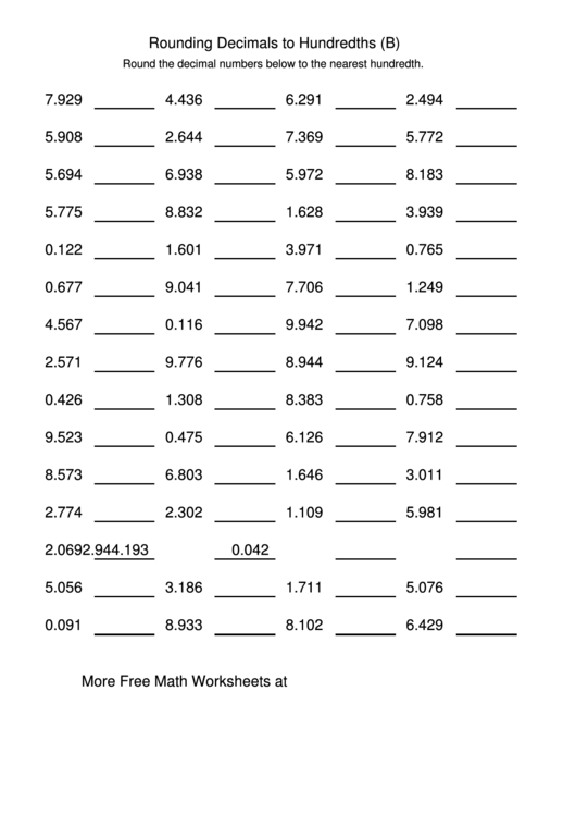 rounding-decimals-to-hundredths-b-worksheet-printable-pdf-download
