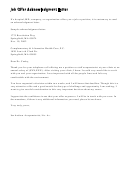 Job Offer Acknowledgment Letter