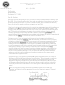 Treasury Resignation Letter