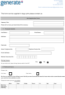 Job Application Form - Generate