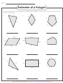 Perimeter Of A Polygon Worksheet