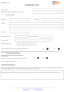 Job Application Form - Gfm