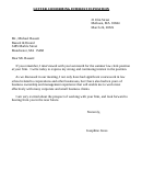 Letter Confirming Interest In Position