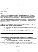Sample Letter Of Commitment From Board Of Directors Or Equivalent