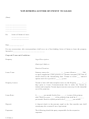 Non Binding Letter Of Intent To Lease